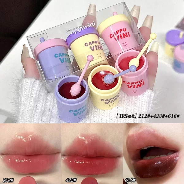 Teacup Colored Lip Balm Moisturizing Colored Lip Tint Long Lasting Anti-cracking Solid Color Lipstick Girls Lip Care Cosmetics - Image 7