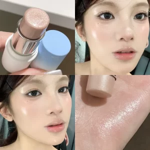 Shimmer Highlighter Stick Natural Water Light Clear Fine Shining Pearl Contour Shading Brightening Face Illuminator Dupes Makeup