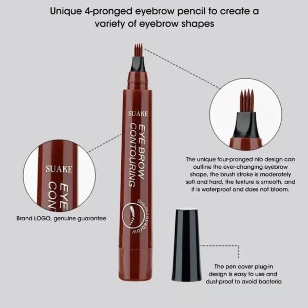 Eyebrow pencil Waterproof Permanent High quality professional makeup for women Cheap Cosmetics Enhancer - Image 4