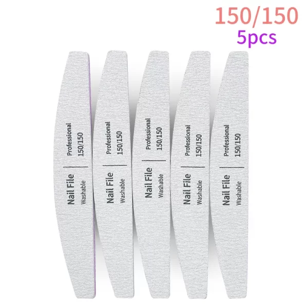 Nail File 100 to 180 Professional Tools Emery for Manicure Lime 240 Sandpaper Gel Polishing Files for Nails Buffers Set Polisher - Image 12