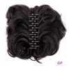 Women's Hair Bun Synthetic Bands Short Curly Chignon Hairpins Claw In Hairpieces for Fake False Hair Scrunchy Black Brown - Image 9
