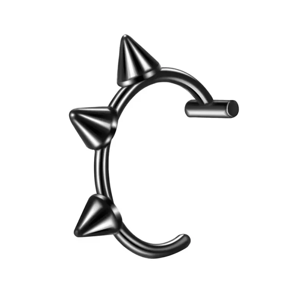 1Pc Stainless Steel Fake Nose Ring Hoop Septum Rings C Clip Lip Ring Earring Fake Nose Piercing Women Body Jewelry Non-Pierced - Image 7