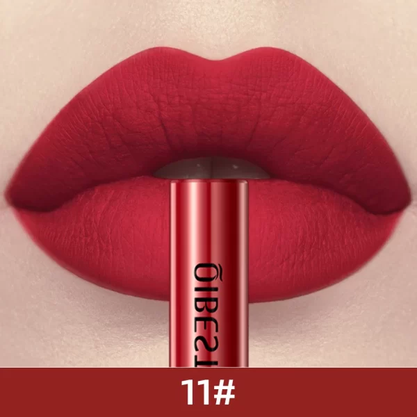 QIBEST Matte Liquid Lipstick Waterproof Long Lasting Velvet Mate Nude Red Lip Gloss Lint Tube Makeup Cosmetic Lipsticks Lipgloss - Image 12