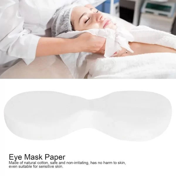 200Pcs Eye Mask Paper Disposable Cotton Ultra-thin Eye Mask Paper DIY Beauty Salon Eye Mask Sheet Eye Masks Toner Lotion Paper - Image 3