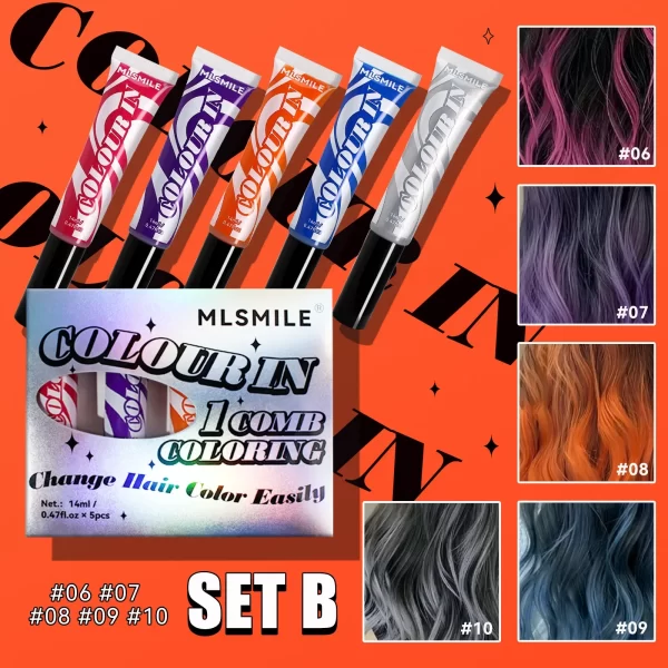Washable Temporary Colorful Hair Dye Natural Hair Coloring Highlight Mascara Stick Disposable One-time Instantly Conceals Hair - Image 18