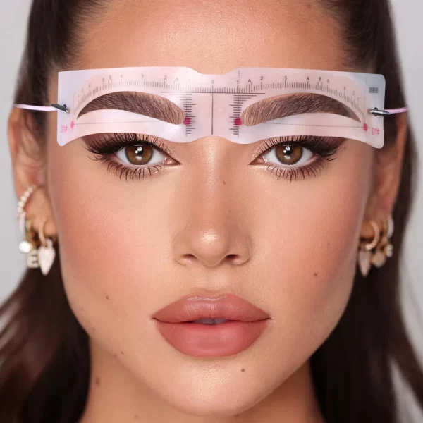 Reusable Eyebrow Stencil Set Soft Ruler Brow Definer Eye Brow Drawing Guide Styling Shaping Grooming Template Card Makeup Tools - Image 2