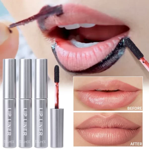 3 Color Peel Off Lip Liner Tattoo Lipgloss Waterproof Long Lasting Matte Lip Ink Lip Tint Sexy Red Brown Contour Lipliner Makeup - Image 4