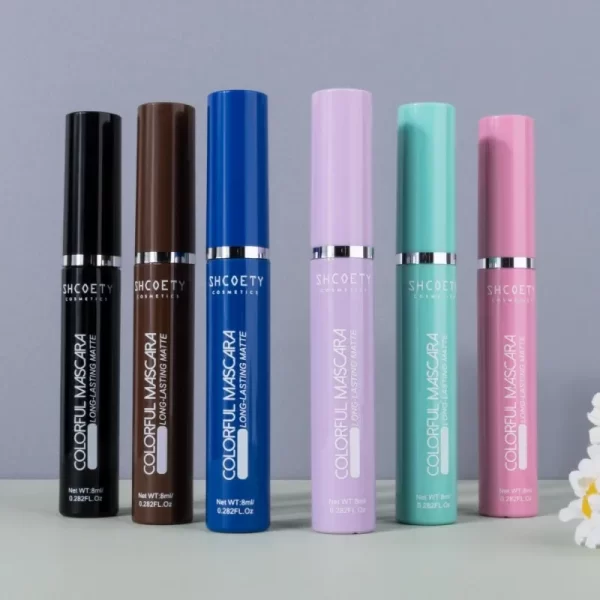 Colored Mascara Eyelashes Blue Pink Green Colorful Waterproof Mascara Charming Long Lasting Curling Mascara Eye Christmas Makeup - Image 6