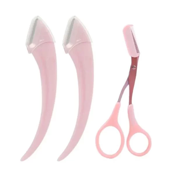 Karsyngirl 1/2/3Pcs Eyebrow Trimming Knife Eyebrow Face Razor For Women Eyebrow Scissors With Comb Brow Trimmer Scraper - Image 19