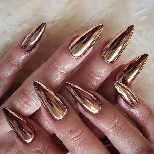 24Pcs Black Y2k Fake Nails with Diamond Halloween Long Almond False Nail Butterfly Design Wearable Oval Press on Nails Tips - Image 29