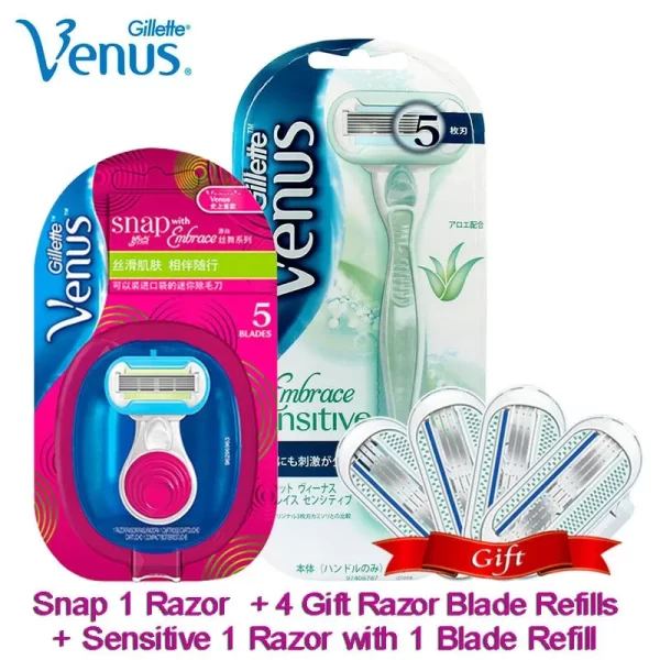 Gillette Venus Razor for Women Girls Ultra Thin Layers Blade with Lubricating Soap Safty Razor Shaving & Hair Removal - Image 8