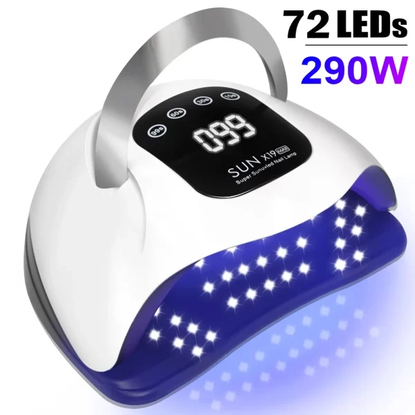 300W UV LED Nail Lamp for Nails Curing All Gel Polish with Large Screen  Professional Nail Equipment Manicure Drying Lamps - Image 11
