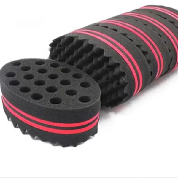 Magic Hair Curling Sponge Creative Hairdressing Double-sided Dual-use With Holes Dirty Hair Messy Curls Styling Tools - Image 4