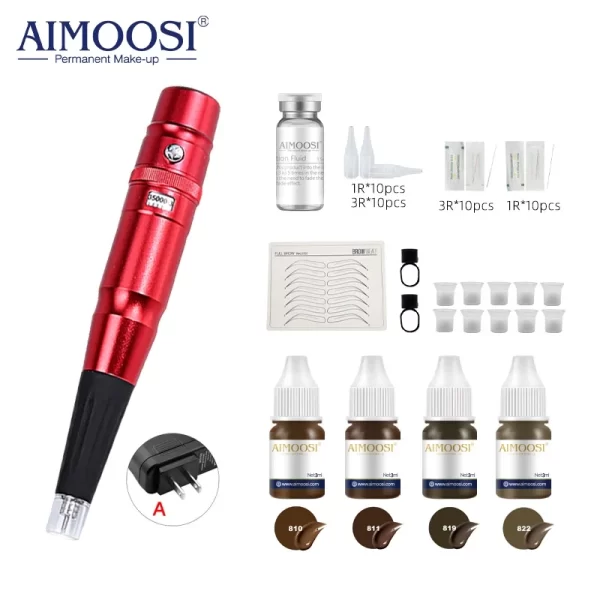 Tattoo Kits Equipment Eyebrow Pigment Set Eyeliner Lip Bleaching All-In-One Machine for New Scholar Practice Tattoo Supplies - Image 9