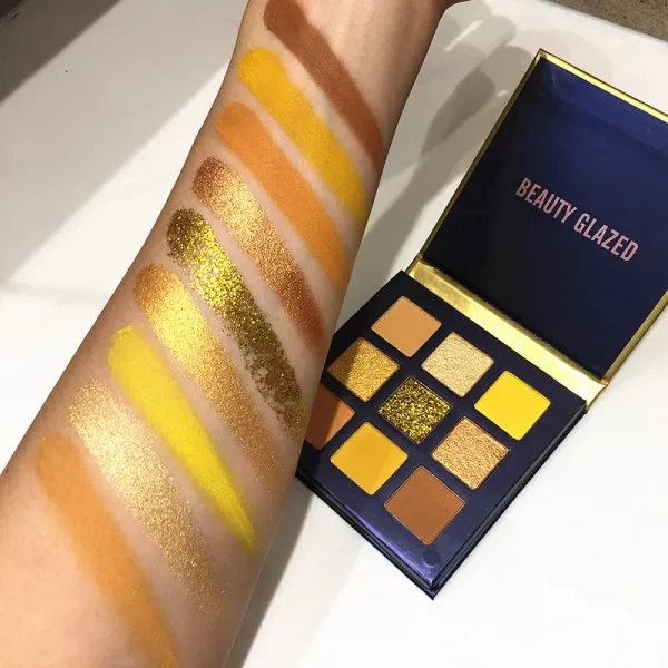 Beauty GLAZED Eyeshadow Palette 9 Color Shimmer Matte Longlasting Waterproof Palette Makeup - Image 16