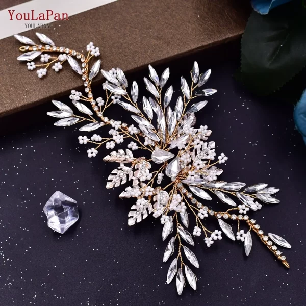 YouLaPan HP277 Bride Wedding Hair Accessories Rhinestone Headband Bridal Headpiece Hair Ornament for Women Hair Jewelry Headwear - Image 8