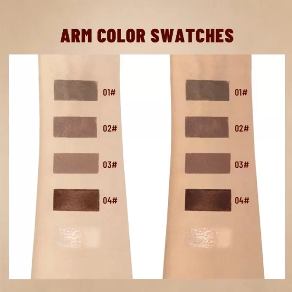 2 in 1 Brow Styling and Eyebrow Dye Cream Lasting Waterproof Sweat Proof Natural Stereoscopic Liquid Eyebrow Styling Gel Makeup - Image 3