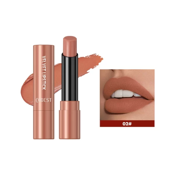 QIBEST Matte Lipstick Long Lasting Velvet Mist Lip Stain Non-Stick Cup Classic Highly Pigmented Sexy Red Lipstick New Makeup - Image 16