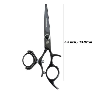 5.5" Swivel Thumb Hair Cutting Shears Japanese Hairdressing Scissors Rotating Thumb Shears Swivel Thumb Scissor Flying Shears