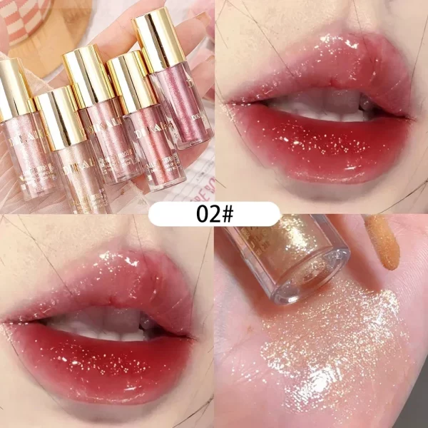 Waterproof Mirror Pearl Lip Gloss Lasting Moisturizing Liquid Lipstick Shine Glitter Diamond Lip Gloss Women Makeup Cosmetics - Image 12