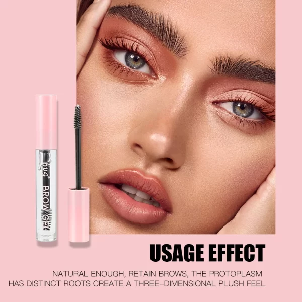 Waterproof Transparent Gel Eyebrow Styling Cream Long Lasting Fixing Natural Makeup Clear Liquid Eyebrow Styling Cream Cosmetic - Image 2