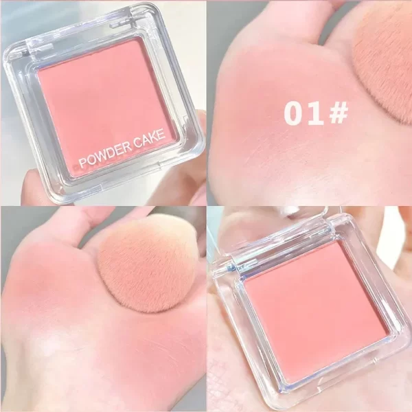 Face Powder Blusher Matte Natural Cheek Tint Brighten Face Waterproof Blush Powder Soft Female Makeup Face Contouring Cosmetics - Image 7