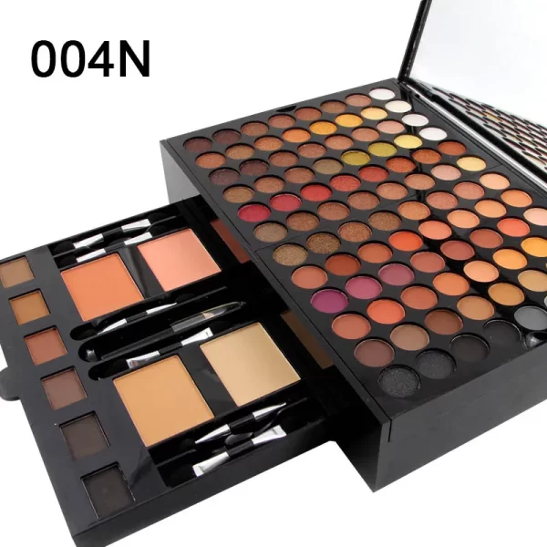 Miss Rose Professional Makeup 194 Color Matte Shimmer Palette Cosmetic Foundation Powder Blush Eyebrow Contouring Beauty Kit Box - Image 10