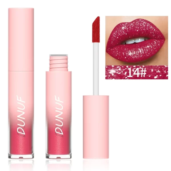 New Matte Glitter Liquid Lipstick Diamond Shiny Lip Gloss Waterproof LongLasting Pearl Lipgloss Women Lip Tint Makeup Maquillaje - Image 17