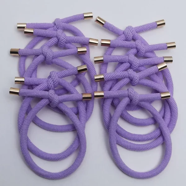 10PCS Women Elastic Hair Rubber Bands High Quality Girls Hair Bands Hair Scrunchies Gold Plated  Hair Accessories Hair Gum/Tie - Image 17