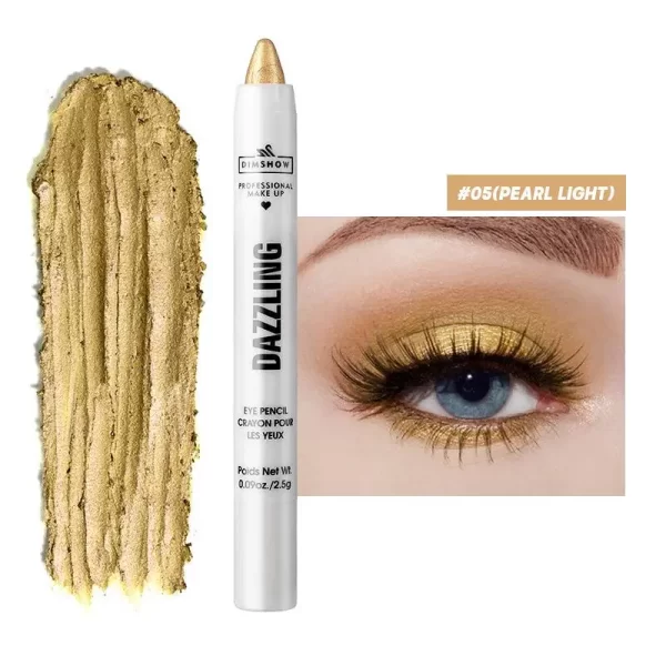 12 Colors Pearlescent Eyeshadow Pencil Waterproof Long Lasting Glitter Shimmer Eye Shadow Pen Eyeliner Stick Eyes Makeup Tools - Image 18