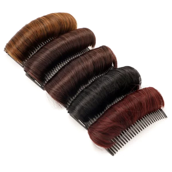 1PCS Invisible Fluffy Hair Pad For Female Hot Sale Wig Cushion Stable Comfortable High Temperature Fiber Insert Comb - Image 2