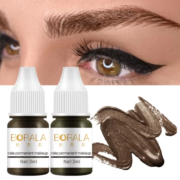 Borala Semi Permanent Makeup Pigments Sample 3ml Tattoo Body Art For Lips Eyebrows Eyeliners Tattoo Supplies Microblading Ink - Image 6