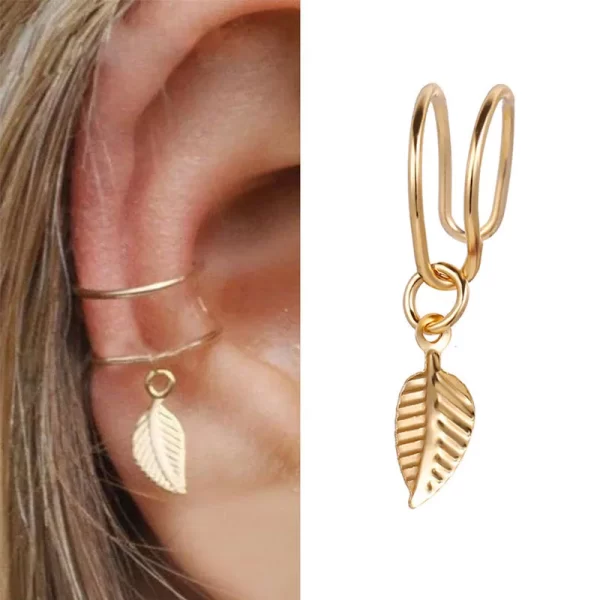 Punk Ear Clip Earrings For Women Jewelry Ear Cuffs Without Hole Fake Piercing Earring Earcuff C-shape Clip On Earrings Brincos - Image 31