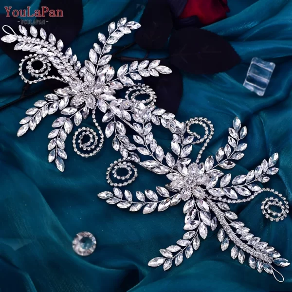 YouLaPan Crystal Headbands for Women Wedding Bride Headband Hair Accessories Pageant Crown Flower Bridal Headdress Tiara HP443 - Image 5
