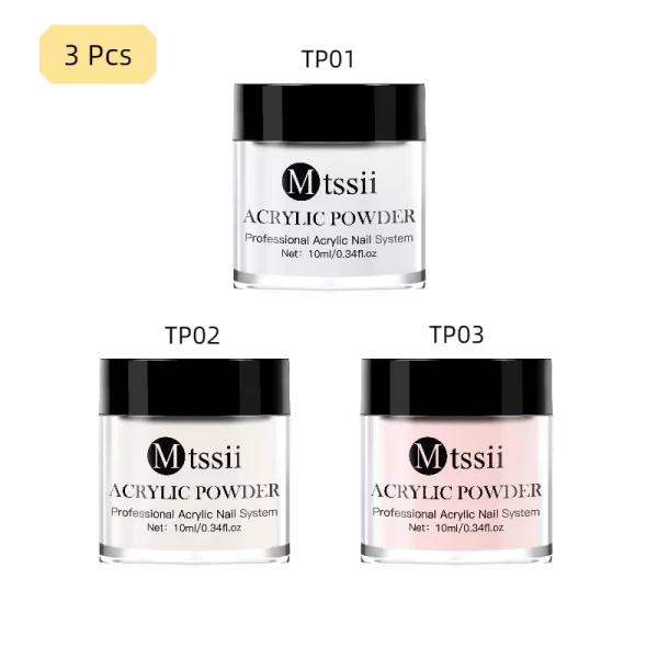Nail Crystal Powder Kit Acrylic Liquid With Brush Pink White Acrylics For Nails Extension Carving Professional nail equipment - Image 14