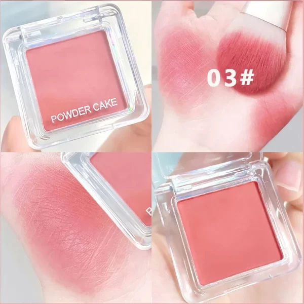 Face Powder Blusher Matte Natural Cheek Tint Brighten Face Waterproof Blush Powder Soft Female Makeup Face Contouring Cosmetics - Image 9
