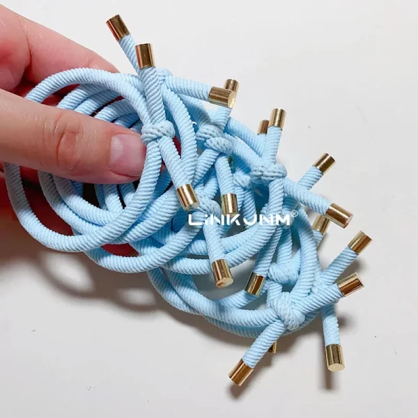 10PCS Women Elastic Hair Rubber Bands High Quality Girls Hair Bands Hair Scrunchies Gold Plated  Hair Accessories Hair Gum/Tie - Image 41