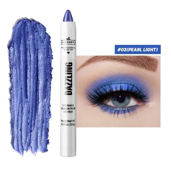 12 Colors Pearlescent Eyeshadow Pencil Waterproof Long Lasting Glitter Shimmer Eye Shadow Pen Eyeliner Stick Eyes Makeup Tools - Image 16