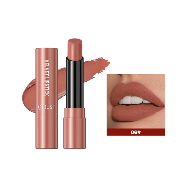 QIBEST Matte Lipstick Long Lasting Velvet Mist Lip Stain Non-Stick Cup Classic Highly Pigmented Sexy Red Lipstick New Makeup - Image 10