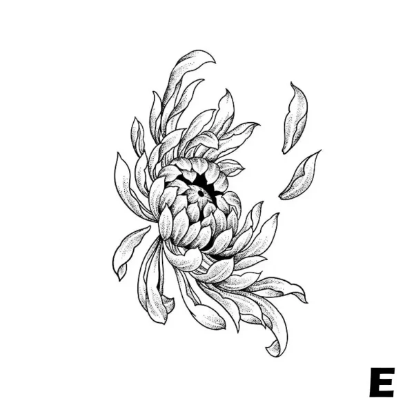 Snake Dark Semi-permanent Juice Herbal Tattoo Sticker Full Arm Gear Death Flower Leg Waterproof Fake Tatto Lasting Art Men Women - Image 11