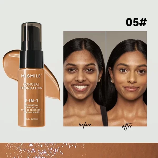 Face Foundation Cream Oil-Control Matte BBCream Waterproof Lasting Concealer Liquid Full Coverage Matte Base Professional Makeup - Image 7