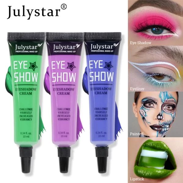 Julystar Colorful Waterproof Liquid Colored Eye Makeup Matte eye shadow Cream - Image 4