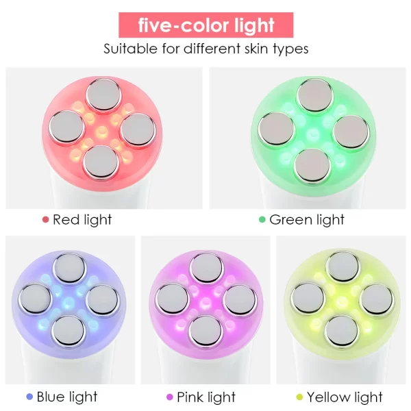 5 Colors RF Radio Frequency Facial LED Photon Beauty Device Face Wrinkle Removal Lifting Tighten Skin Care Machine - Image 6
