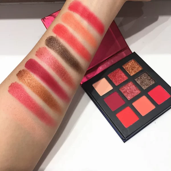 Beauty GLAZED Eyeshadow Palette 9 Color Shimmer Matte Longlasting Waterproof Palette Makeup - Image 12