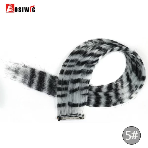 Synthetic 18" Feathers Hair Clip in One Piece Hair Extension DIY Colorful Hairpiece For Fashion Beautiful Girls - Image 48