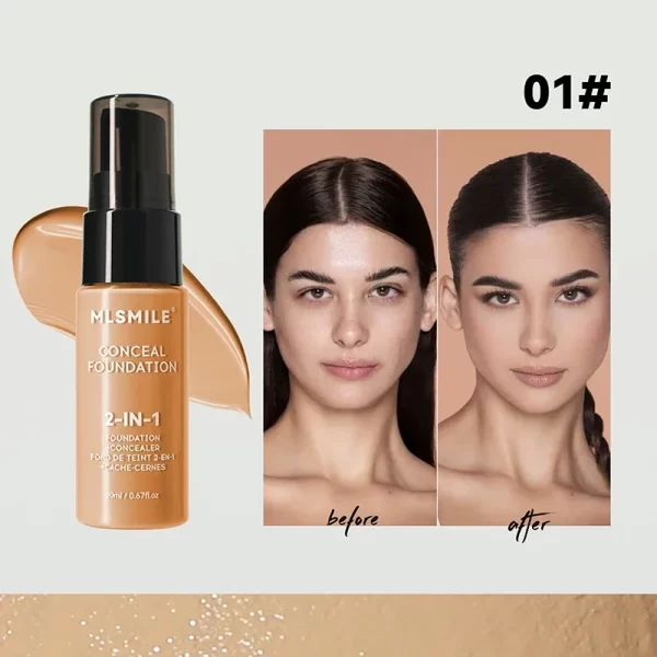 Face Foundation Cream Oil-Control Matte BBCream Waterproof Lasting Concealer Liquid Full Coverage Matte Base Professional Makeup - Image 11