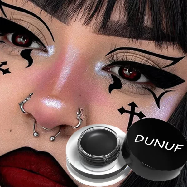 Waterproof and Durable Matte Eye Shadow Eyeliner Cream 12 Color Eyebrow Dye Cream Multi-function Facial Paint Cream Makeup - Image 4