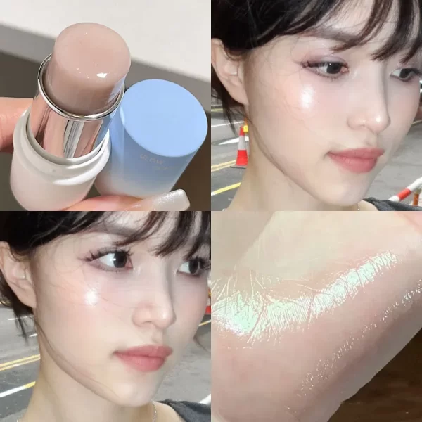 Shimmer Highlighter Stick Natural Water Light Clear Fine Shining Pearl Contour Shading Brightening Face Illuminator Dupes Makeup - Image 6