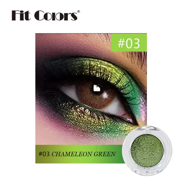 High-Pigmented Chameleon Purple Eyeshadow Powder MultiChrome Shifting Pigments Shiny Metallic Lipstick Eyes Makeup Palette - Image 11