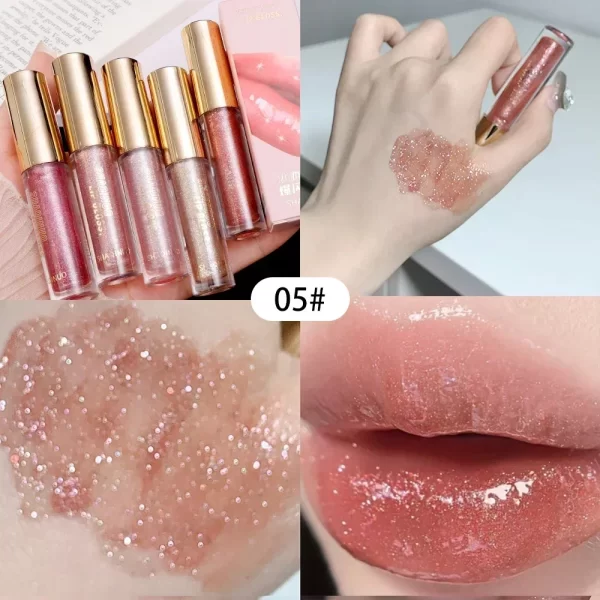 Waterproof Mirror Pearl Lip Gloss Lasting Moisturizing Liquid Lipstick Shine Glitter Diamond Lip Gloss Women Makeup Cosmetics - Image 14